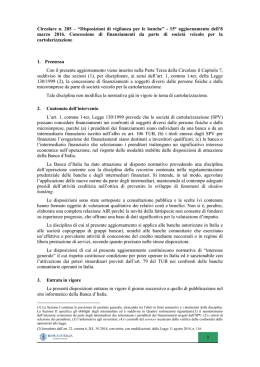 Circolare n. 285 - Banca d`Italia