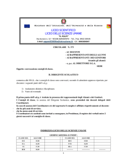 Leggi calendario - Liceo Politi Agrigento