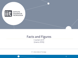 Facts and Figures - Istituto Italiano di Tecnologia