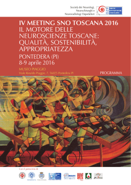SNO Toscana 2016-Programma
