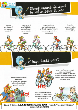 Scuola di Ciclismo A.S.D. LUDOBIKE RACING TEAM – Progetto