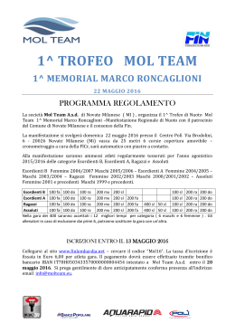 1^ trofeo mol team