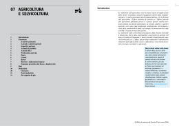 07 agricoltura e selvicoltura