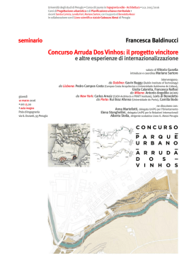 Concurso Arruda Dos Vinhos - Università degli Studi di Perugia