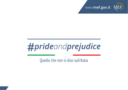 prideandprejudice - Ministero dell`Economia e delle Finanze