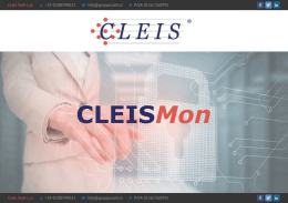 CLEISMon - Gruppo Cleis