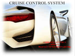 cruise control system
