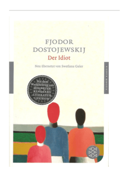 Der Idiot by Fyodor Dostoyevsky - Bed Breakfast I colori della vita