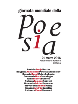 Poesia - Accademia di Romania