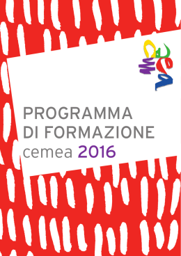 Libretto di formazione 2016