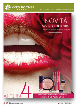 look novit&agrave; - Yves Rocher