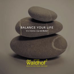 balance your life - Hotel Der Waldhof