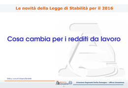 Le novit&agrave; della Legge di Stabilit&agrave; per il 2016