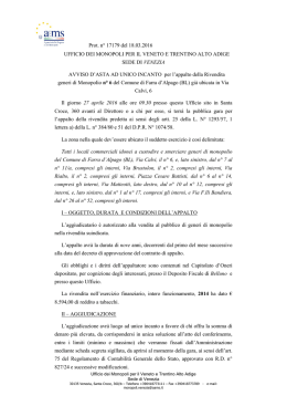 Bando di gara per la rivendita generi di monopolio n&deg; 6 in Farra d