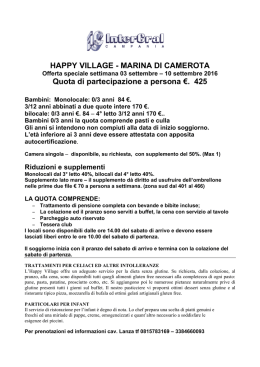 HAPPY VILLAGE - Intercral Campania