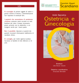 Ostetricia-Ginecologia Ospedale "Magati" Scandiano