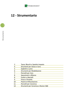 12 - Strumentario