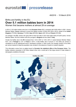 Over 5.1 million babies born in 2014