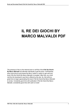 il re dei giochi by marco malvaldi pdf