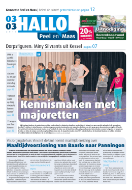 Uitgave 03-03-2016 - HALLO Peel en Maas