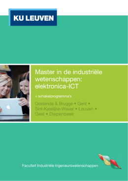 Master in de industriële wetenschappen: elektronica-ICT