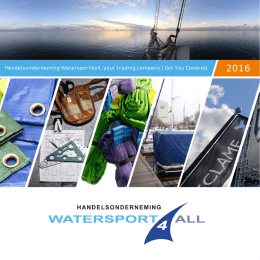 Brochure Watersport4all
