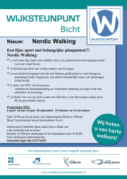 Nieuw: Nordic Walking - Dorpsplatform Obbicht