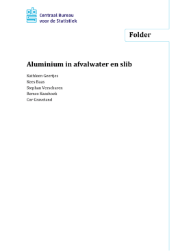 Aluminium in afvalwater en slib