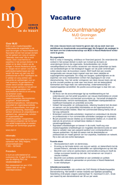 Vacature MJD accountmanager