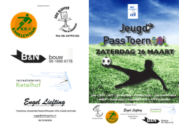 VVJisp PassToernooi 2016 Programma boekje