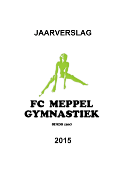 jaarverslag 2015 - FC Meppel Gymnastiek