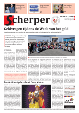 Week 12 2016 - De Scherper