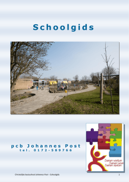 Schoolgids - Johannespostschool
