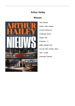 Arthur Hailey Nieuws