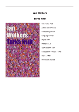 Jan Wolkers Turks Fruit