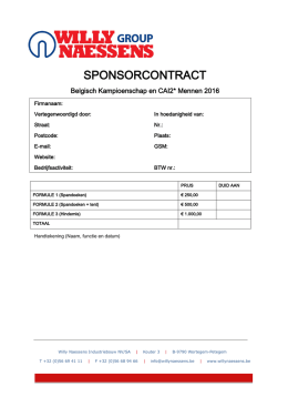sponsorcontract BK Mennen