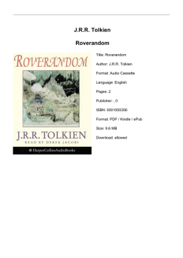 JRR Tolkien Roverandom