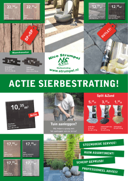 Actie SierbeStrAting! - Sierbestrating Nico Strumpel