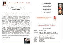 programma di sala - Associazione Mozart Italia