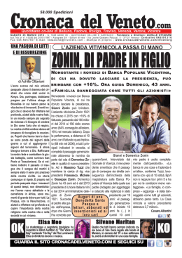 La Cronaca del Veneto 26 marzo 2016