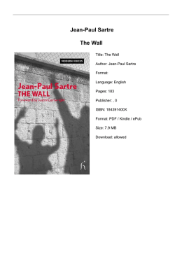 Jean-Paul Sartre The Wall