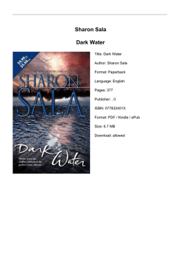 Sharon Sala Dark Water