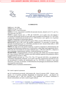 Rettifica A058 - Treviso – Ufficio scolastico territoriale
