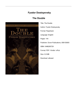 Fyodor Dostoyevsky The Double