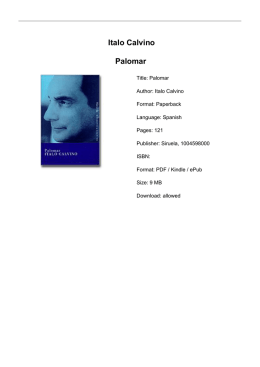 Italo Calvino Palomar