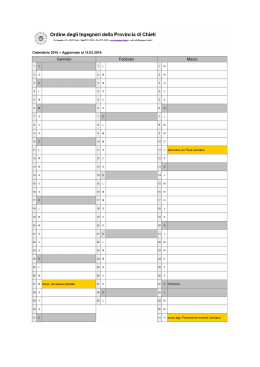 Calendario 2016 - Ordine degli Ingegneri della Provincia di Chieti