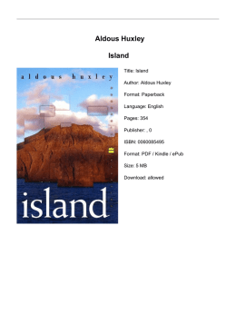 Aldous Huxley Island