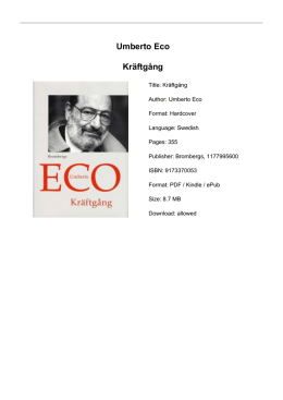 Umberto Eco Kräftgång