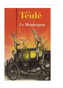 Le Montespan by Jean Teulé