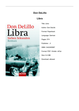 Don DeLillo Libra